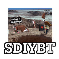 Digging A Hole Sticker