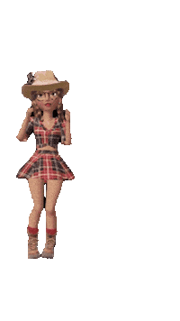 Festa Junina Girl Sticker