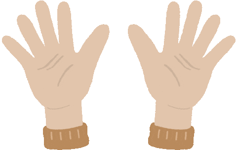 Hand Greeting Sticker