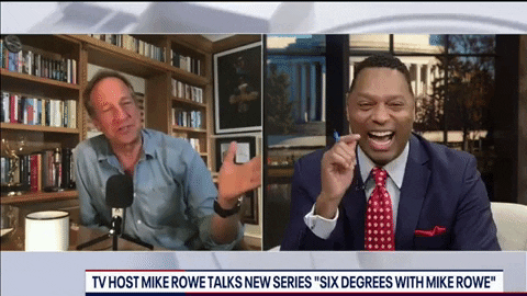 FOX5DC giphygifmaker laughing news anchor mike rowe GIF
