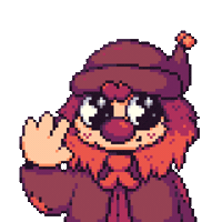 Clown Hello Sticker