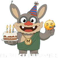 Happy Birthday Smile Sticker