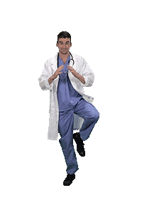 doctor namaste Sticker by Studios Stickers