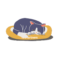 Sleepy Cat Sticker by VetPartners