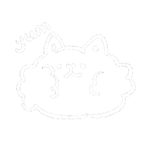 Cat Eating Sticker
