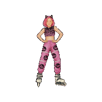 Skatergirl Sticker by SpaceCitySkaters