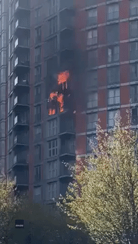 Fire Breaks Out at London Apartment Block With 'Grenfell-Like' Cladding