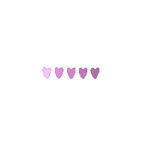 Purple Hearts Sticker