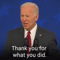Thank you for what you did.