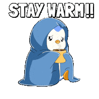 Freezing Warm Up Sticker by Pudgy Penguins
