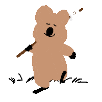 Beaver Capybara Sticker by Dinotaeng