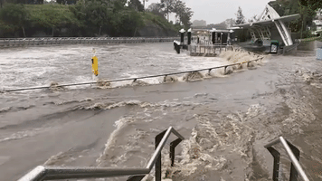 Heavy Rain Causes Parramatta River to Flood in New South Wales