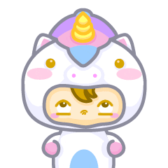 kiktoyz giphyupload baby unicorn middlefinger Sticker