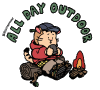 Trip Camping Sticker by Strangerseoul