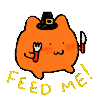 Hungry Feed Me Sticker by Katharine Kow