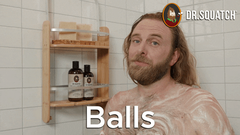 Shower Peanuts GIF by DrSquatchSoapCo