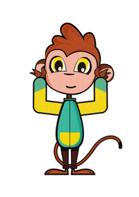 MOEV_Vlaanderen aap luuk beweging kiekeboe GIF