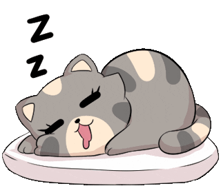 Mew Mew Sleeping Sticker by Jin