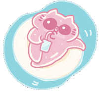 meowbawan pool hima meowbawan Sticker