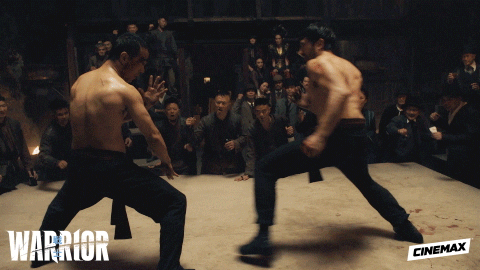 cinemax giphyupload fight warrior martial arts GIF