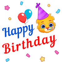 Happy Birthday Sticker by Lucas and Friends by RV AppStudios