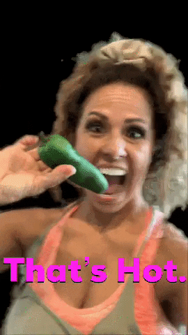 vegetables thats hot GIF by Tricia  Grace