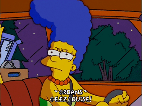 driving bart simpson GIF