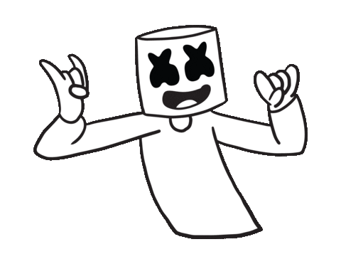 marshmello giphyupload happy dance marshmello Sticker