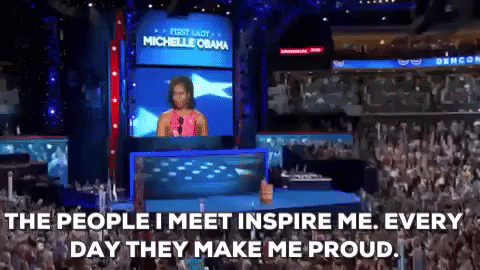 proud michelle obama GIF by Obama