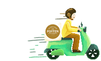 Food Delivery Sticker by POFFEN