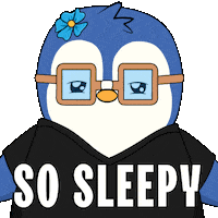 Tired Good Night Sticker by Pudgy Penguins