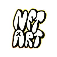 Bitcoin Nft Sticker by Dan Flow Art