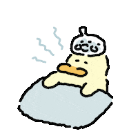 420gram00 character duck banana sick Sticker