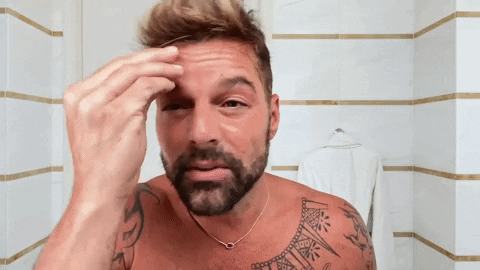 fashionablymale giphygifmaker skincare singer ricky martin GIF