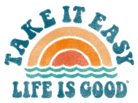 Take It Easy Sunset Sticker by Life is Good