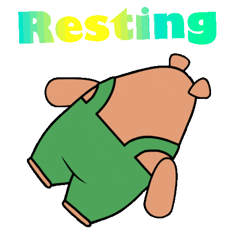 Tired Break Time Sticker