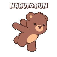 Teddy Bear Running Sticker by BEARISH