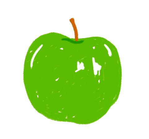 Apple Fruit Sticker by LOSAN