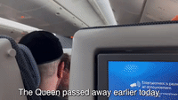 Death of Queen Elizabeth II Announced on Flight