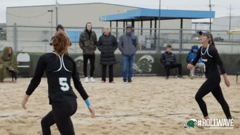 College Sports Sport GIF by GreenWave