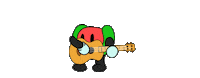 FruitsMusic happy dancing cartoon sad Sticker