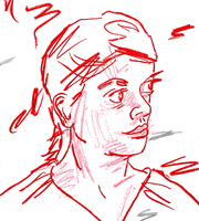 wavymcsplash animation smile girl red GIF