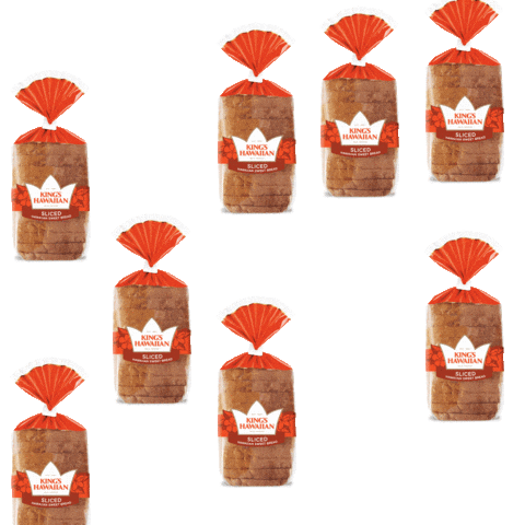 KingsHawaiian yummy rain delicious sandwich Sticker