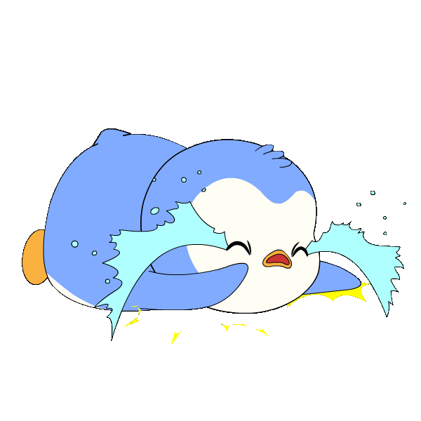 Sad Oh No Sticker by Pudgy Penguins