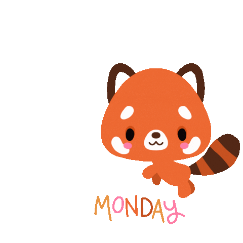 Monday Panda Sticker