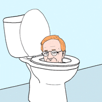 Aanenmatig toilet animatie wc tekenfilm GIF