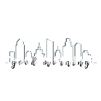 Good Morning Cat Sticker