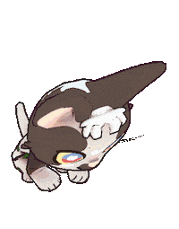 Cat Sticker by Kitten Cup Studio