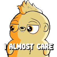 I Dont Care Whatever Sticker by Fugz Official