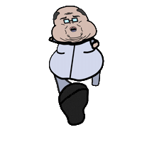Jog Running Sticker
